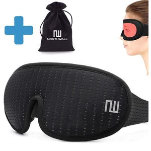 Northwall Slaapmasker Luxe - 100% Verduisterend - 3D Traagschuim - met Opbergzakje