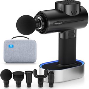 Northwall PRO - Massage Gun - Professioneel - Massage Apparaat - Massage Pistool Inclusief Koffer & Charging Dock - 5 Opzetstukken