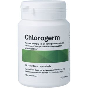 Nutriphyt - Chlorogerm - Kruidenpreparaat - Groen - 250 mg Chlorella, 100 mg Spirulina