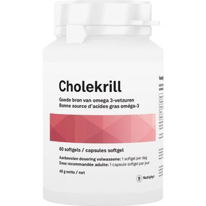 Nutriphyt - Cholekrill Softgels - 60 Stuks - Neptune Krill Oil