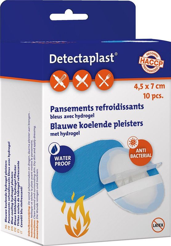 Detectaplast - Hydrogel Pleisters - Waterproof - Hypoallergeen - 10 Stuks