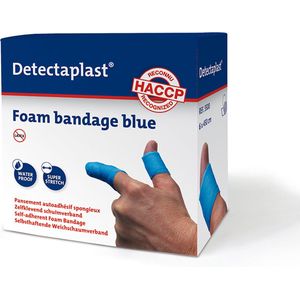 FOAMVERBAND BLAUW DETECTAPLAST 6CMX4.5M