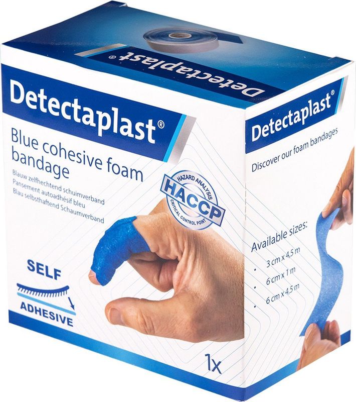 Detectaplast - Zelfklevend Verband - Blauw - Elastisch Textielschuim - 4,5 m