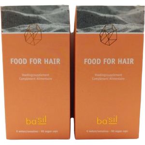 BA'SIL - Voedingssupplement - 2x Food For Hair (Women) - Kuur voor 3 maanden