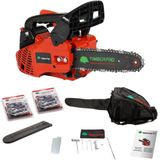 TIMBERPRO - Kettingzaag - Snoeizaag – Benzine - 25.4 cc - Zwaardlengte 25 cm - Transportzak - 2e ketting