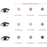 Les Couleurs de Noir Oogschaduw Ogen Stylo Oap WP 02 Pink Metal