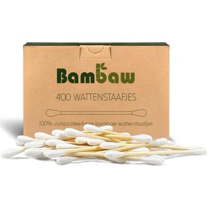Wattenstaafjes - Houten - Biologisch Afbreekbaar - Verpakking Met 400 Stuks