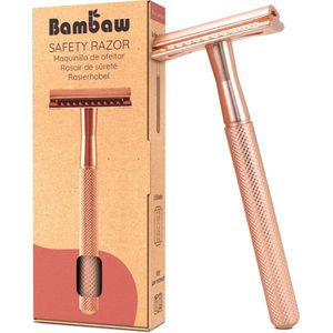 Bambaw - Veiligheidsscheermes - Metalen - Antislip Handgreep - Geschikt voor Nat Scheren