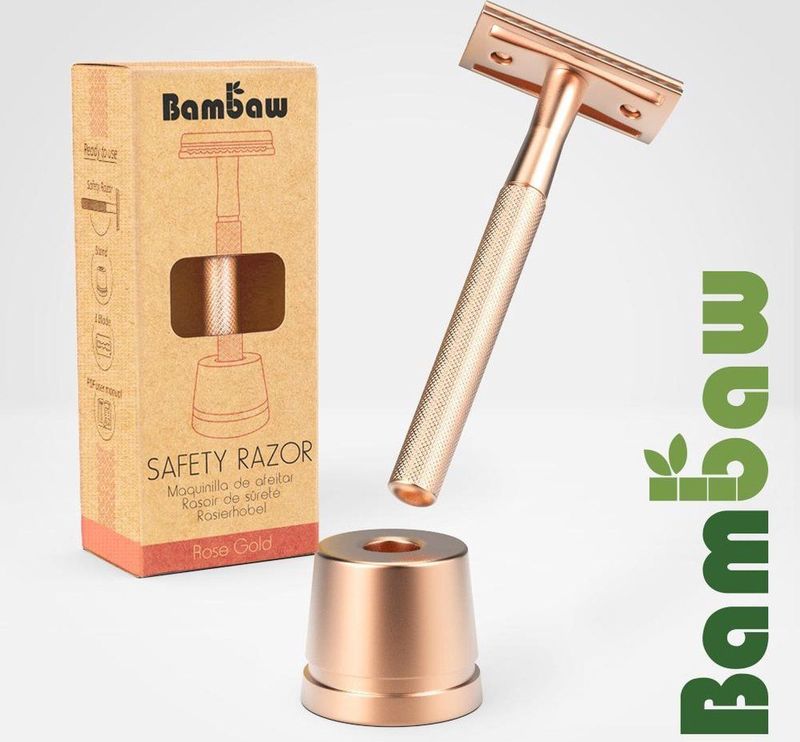 Bambaw - Veiligheidsscheermes - Metaal - Voor Nat Scheren