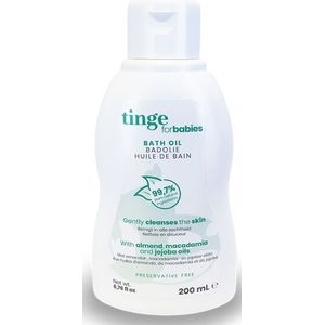 Tinge - Badolie - 200ml - Plantaardige Oliën - Voor Babyhuid