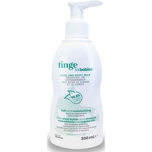 Tinge - Gezichts- en Lichaamsmelk - 250ml - Macadamiaolie - Amandelolie - Jojobaolie