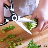 Grilla - Professionele Keukenschaar - Zwart - Vaatwasserbestendig - RVS