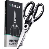 Grilla - Professionele Keukenschaar - Zwart - Vaatwasserbestendig - RVS