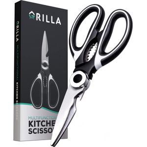 Grilla - Professionele Keukenschaar - Zwart - Vaatwasserbestendig - RVS