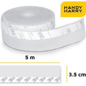 HANDY HARRY® Tochtstrip voor deuren - 5m*3.5cm - Transparant - Zelfklevende tochtwering - Tochtstopper
