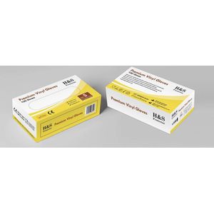 Wegwerp handschoenen - Vinyl handschoenen - Wit - Poedervrij - maat L - doos 100 stuks