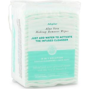 Adephar Make-up Remover wipes 2 in 1 - Aloe (3 + 1 pack)