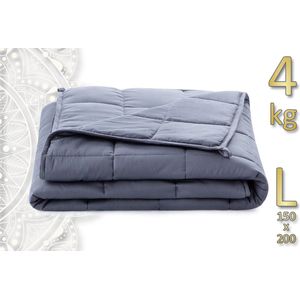 TAO NIDRA - Verzwaringsdeken - 4kg (persoon 35-44kg) - ontspannend effect - diepere slaap - weighted blanket - L (150x200cm)