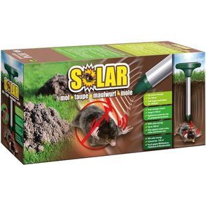 BSI – Solar mole – Mollenverjager – Muizenverjager – werkt op zonne-energie – Verjaagt mollen door lichte trillingen in de grond - 1 trilstaaf voor 700m²