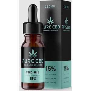 Pure CBD olie full spectrum 15% 1500mg - Swiss Quality - cannabis olie - spierpijn - depressie - burnout -slaap – gezondheid