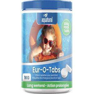 Aquatural Eur-O-Tabs 200 grams chloortabletten 1kg - voor zwembaden