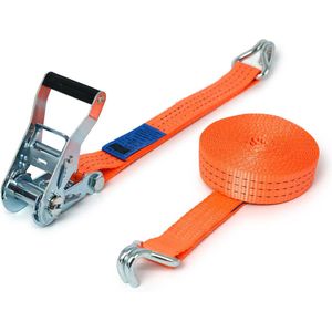 20x 2,5T - 6,5m - 35mm - 2-delig - spitshaken - Oranje (set van 20 stuks)