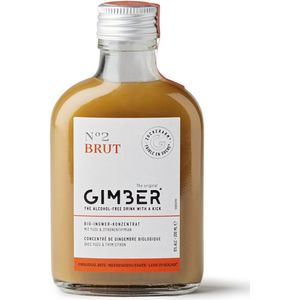 Gimber N°2 Brut - Biologisch Gembersap - 200 ml - Minder Suiker