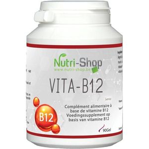 Nutri-shop Vitamine B12 - 90 capsules - 1 milligram - Mint smaak