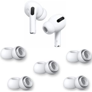 Oordopjes geschikt voor Apple Airpods Pro - Airpods Pro tips - Airpods Pro vervanging tips - 5 paar oordopjes geschikt voor Airpods Pro - Large / Wit