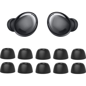 Oordopjes geschikt voor Samsung Galaxy BudsPro - Samsung Galaxy Buds Pro tips - Samsung Galaxy Buds Pro vervanging tips - 5 paar oordopjes voor Samsung Galaxy Buds Pro - Zwart / Medium