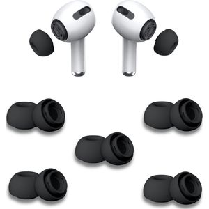 Oordopjes geschikt voor Apple Airpods Pro - Airpods Pro tips - Airpods Pro vervanging tips - 5 paar oordopjes geschikt voor Airpods Pro - Large / Zwart