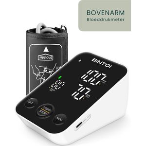 Bintoi - BX300 - Bloeddrukmeter Bovenarm - Incl. Opbergtas en Batterijen - 2 Gebruikers