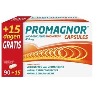 Promagnor 90 capsules +15 gratis