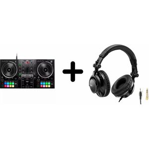 Hercules Inpulse 500 - DJ Controller + DJ-Koptelefoon Hercules HDP DJ60 - Zwart