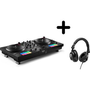 Hercules DJControl Inpulse T7 - DJ Controller + HDP DJ 60 - DJ Koptelefoon - Zwart
