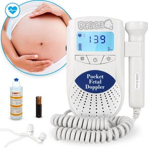 PEACE Doppler - Baby Hartje Monitor - Ultrasound - Blauw