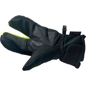 TriTiTan Finger Split Cycling Gloves Winter - Fietshandschoenen - Fluo Geel - XS