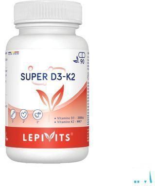 Vitamine D3 + K2 - 2000 IE - Natuurlijke Vorm - Synergetische Werking