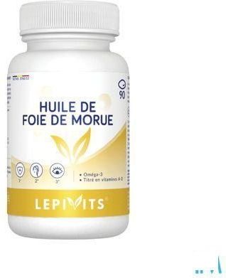 Lepivits - Levertraanolie Caps - 90 Nf - Vitamine A en D - Omega 3