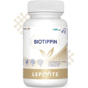 Biotippin| 30 capsules DR | Bevat meer dan 10 stammen van melkzuurbacteriën | Made in Belgium | LEPIVITS