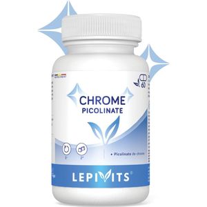 Lepivits - Chroompicolinaat - 60 Plantaardige Capsules - Helpt Bloedsuikerspiegel Op Peil Te Houden
