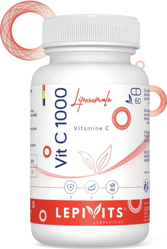 Lepivits - Vit C1000 - Plantaardige Capsules - 60 Stuks - Biologisch Beschikbare Vitamine C