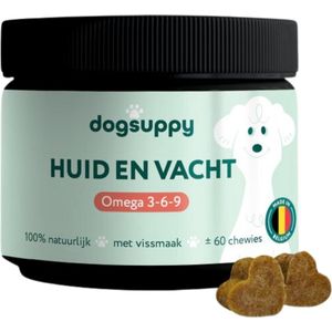 Vachtverzorgingsmiddel - Honden - Ondersteuning Huid en Vacht - Omega-3 en Vitamines
