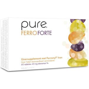 Pure Ferro forte 45 mg 60 tabletten