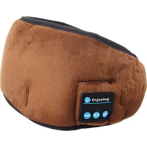 Slaapmasker bluetooth - Slaap Koptelefoon - Bruin