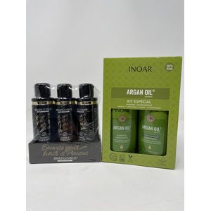 BraziliCious Honey Therapy Keratine 3 x 100ml &  Argan Oil kit