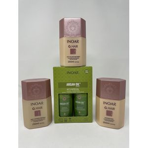 INOAR G.HAIR Keratine kit 3x250ml & ARGAN OIL KIT