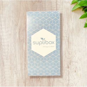 Suplibox Omega-3 90 capsules (visolie EPA DHA 1g 1000mg omega 3 voor gewrichten geheugen huid ogen)