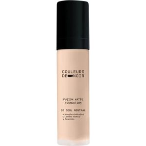 Les Couleurs De Noir - Fus. Matte Foundation - 30ml - Voedend - Matte Dekking