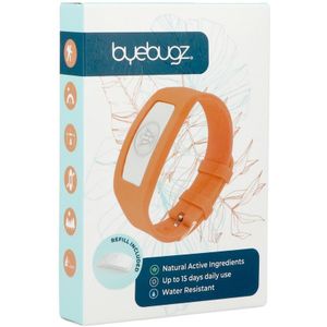 ByeBugz - Anti-Insecten Bangles - Oranje - Natuurlijke Formule - Waterbestendig - Effectief tot 360 uur